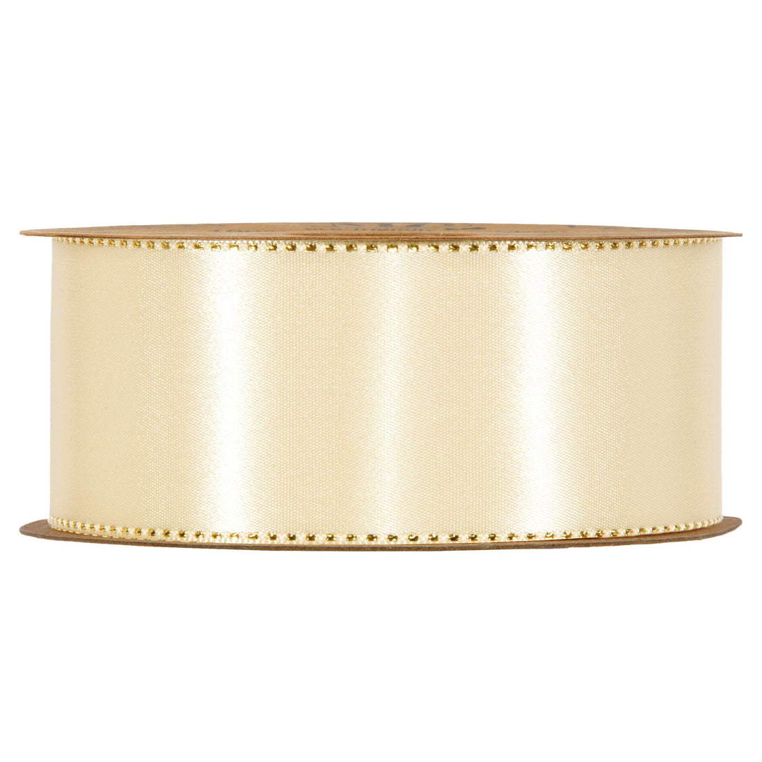 Piovaccari Ruban Satinée Cream 40 mm x 20 m – Ruban Satinė Couleur Crème pour Nœuds, Emballages Cadeaux et Décoration de Noël