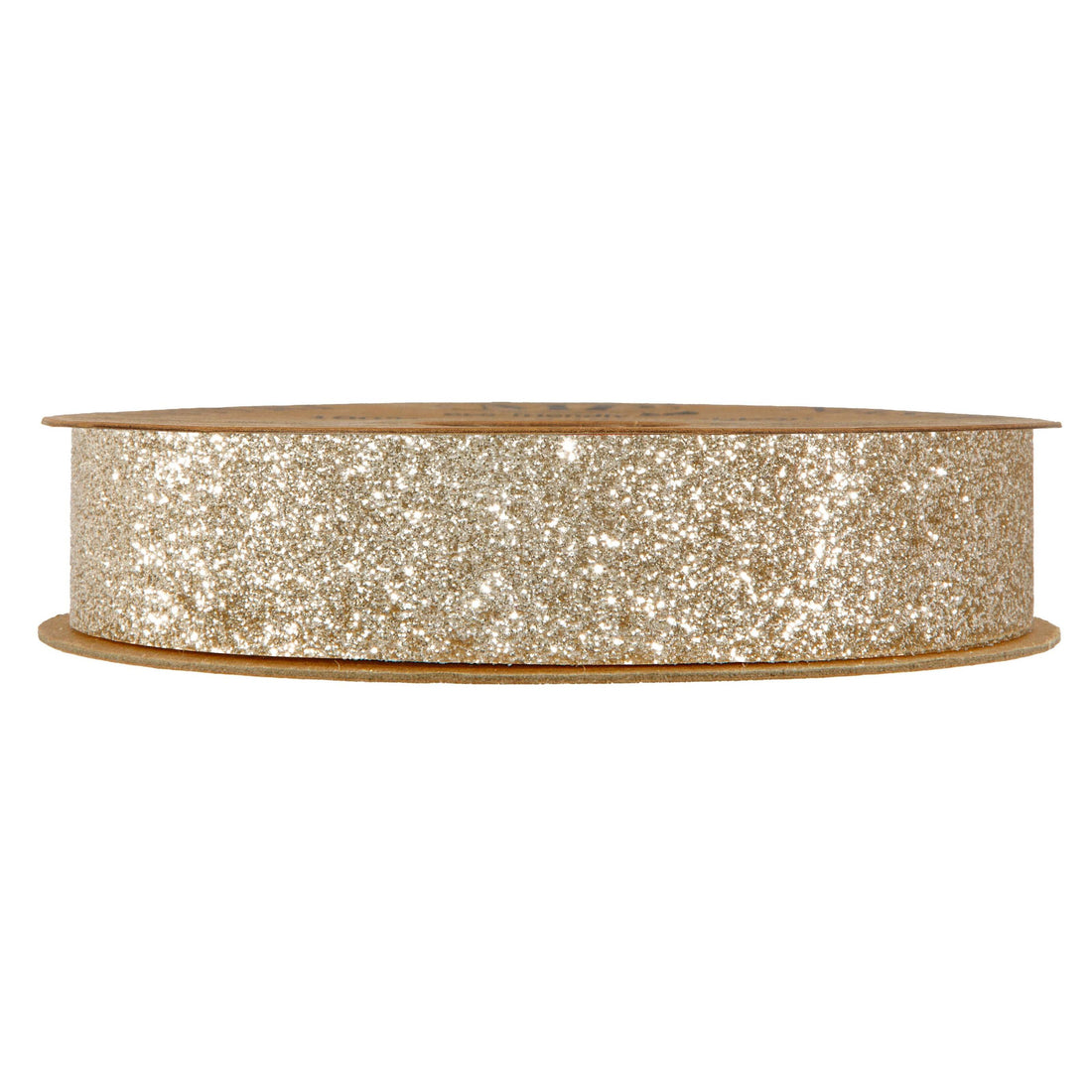 Piovaccari Ruban Desirée Champagne 25 mm x 10 m – Ruban Décoratif de Noël pour Sapin de Noël, Nœuds et Emballages Cadeaux