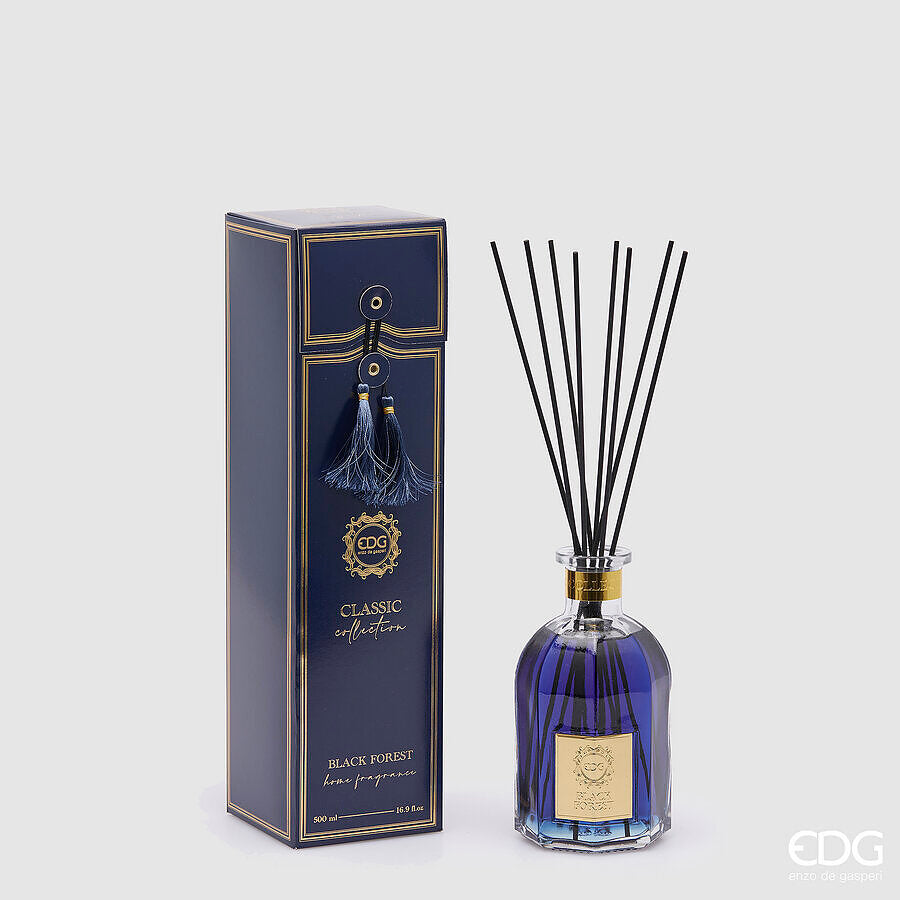Désodorisant EDG Enzo De Gasperi Classic Bottle 500 ml H 16 cm P 8,5 cm Forêt-Noire