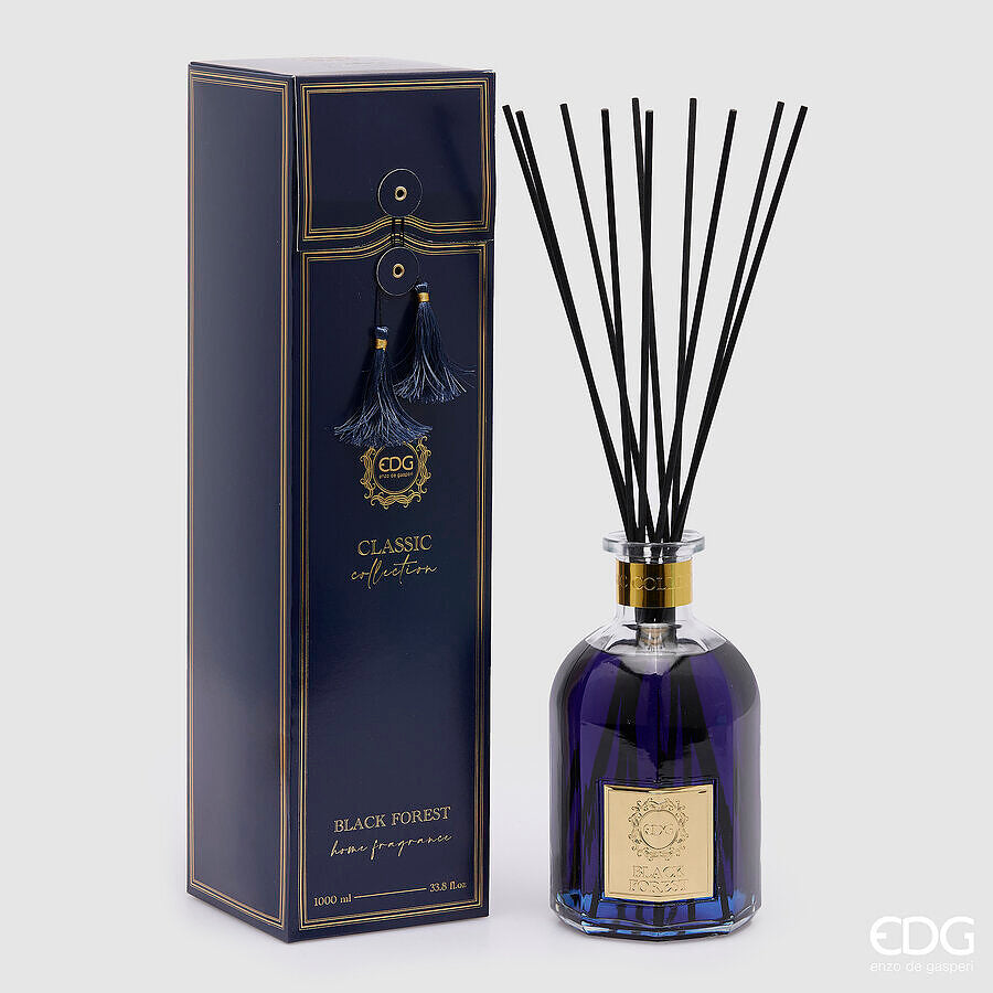 Désodorisant EDG Enzo De Gasperi Classic Bottle 1000 ml H 22 cm P 12 cm Forêt-Noire