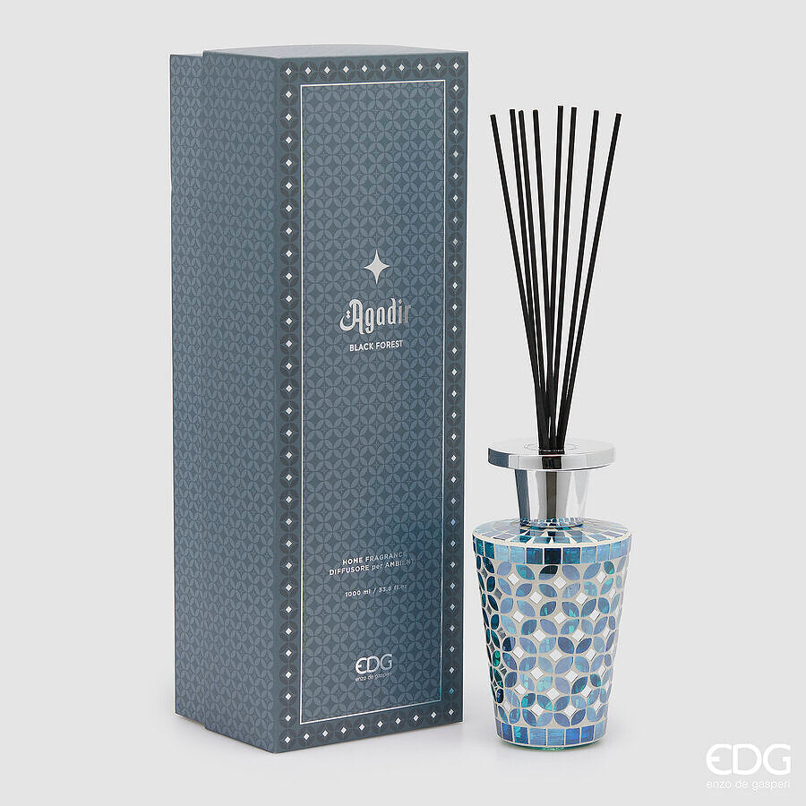 edg enzo de gasperi edg enzo de gasperi profumatore bottiglia agadir 1 000 ml h 24 cm d 13 cm foresta nera ean 8059824465450