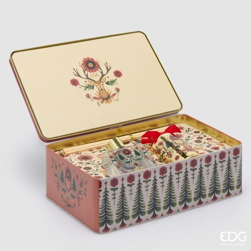 EDG Enzo De Gasperi Set Diffuseur Coffret Black Pepper 2 pcs Diffuseur et Spray 200 ml – Diffuseur d'Intérieur Noël