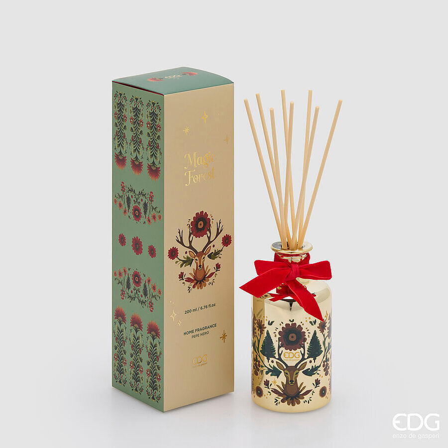 EDG Enzo De Gasperi Diffuseur Flacon Noël 200 ml Black Pepper H15 Ø8 cm – Diffuseur Ambiance
