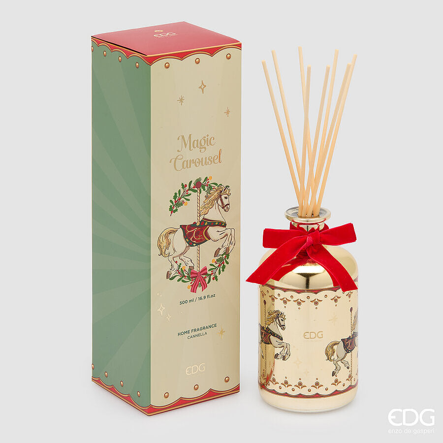 EDG Enzo De Gasperi Diffuseur Bouteille Cinnamon 500 ml H18 Ø10 cm – Parfum d'Ambiance