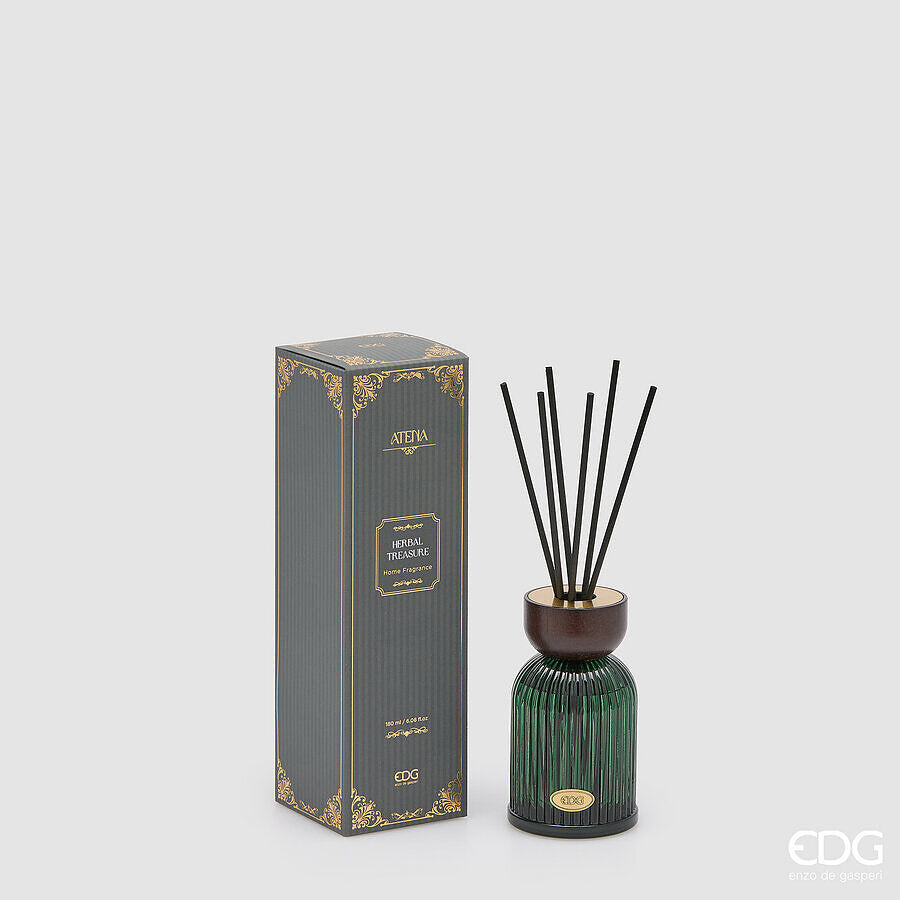 EDG Enzo De Gasperi Diffuseur Bouteille Atena Herbal Treasure 180 ml – Diffuseur Ambiance Noël