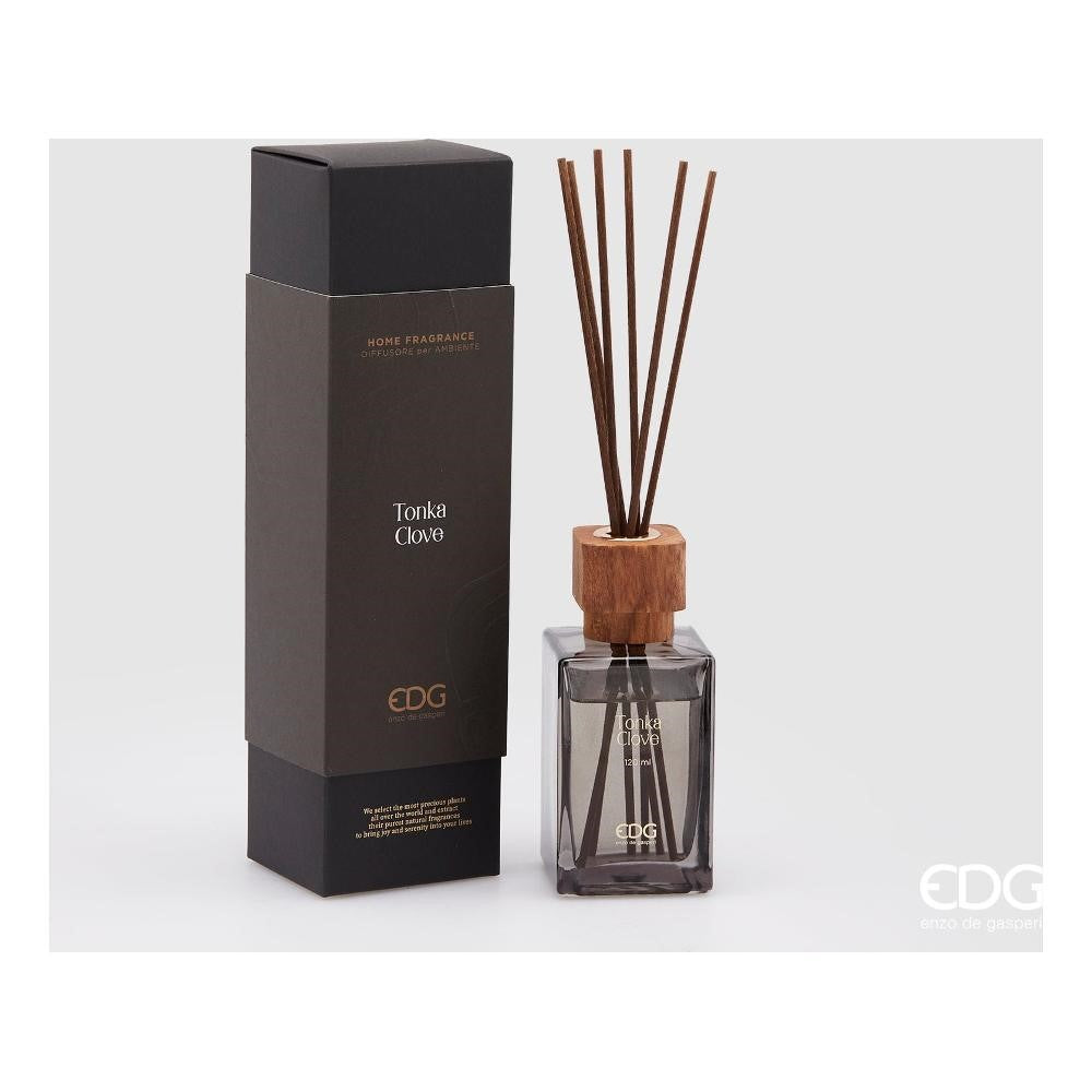 Désodorisant pour bouteille EDG Enzo De Gasperi Tappolegno 120 ml + bâtonnets de clou de girofle Tonka
