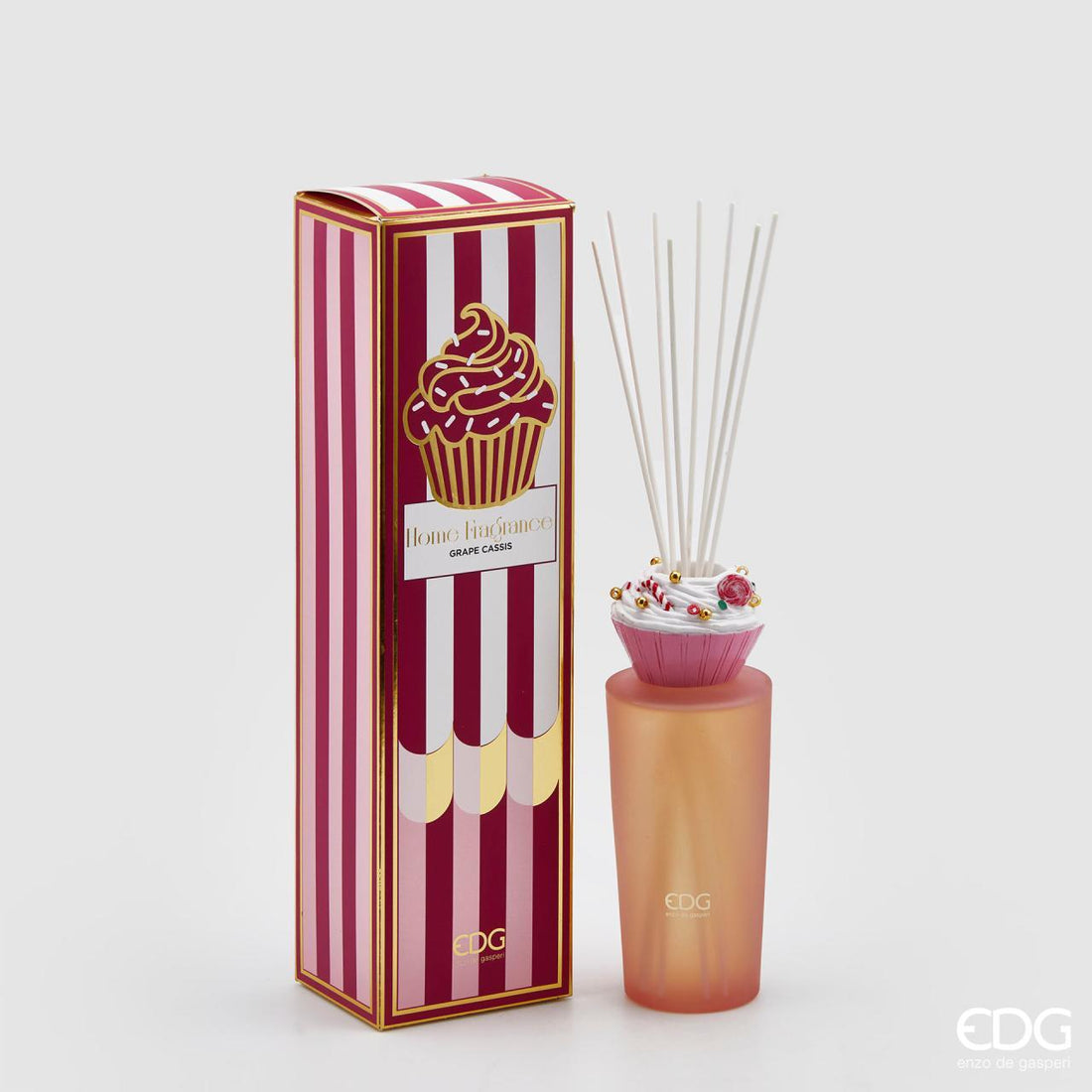 Désodorisant bouteille EDG Enzo De Gasperi 430 ml Cupcake H21 Raisin Cassis