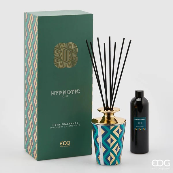 Diffuseur de parfum EDG Enzo De Gasperi Hypnotic Bottle 400 ml + bâtonnets de oud H15