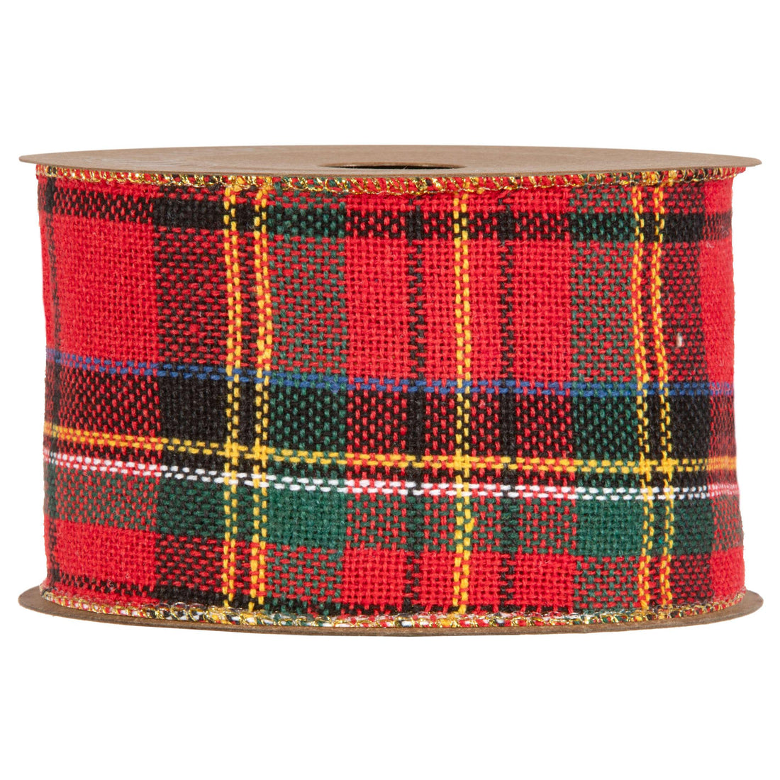 Piovaccari Ruban Aberdeen Rouge 63 mm x 10 m – Ruban Décoratif de Noël pour Sapin de Noël, Nœuds, Paquets Cadeaux et Décorations de Noël