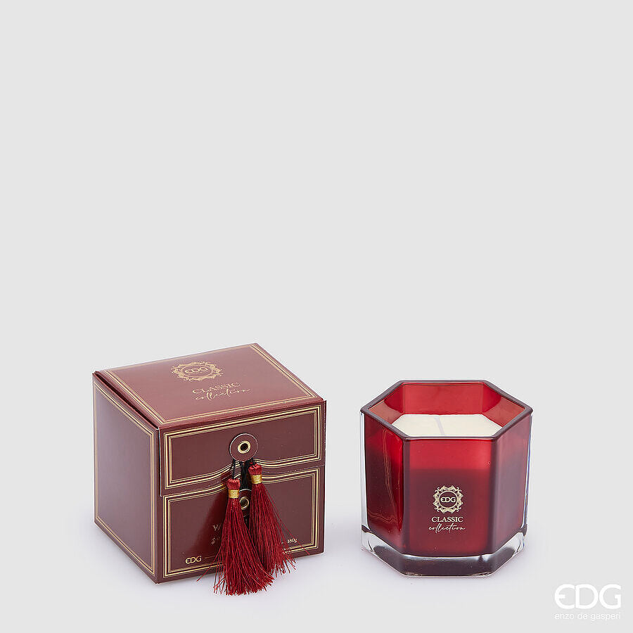 Bougie classique EDG Enzo De Gasperi parfumée au gingembre sauvage (H 8,5 cm P 8,5 cm)