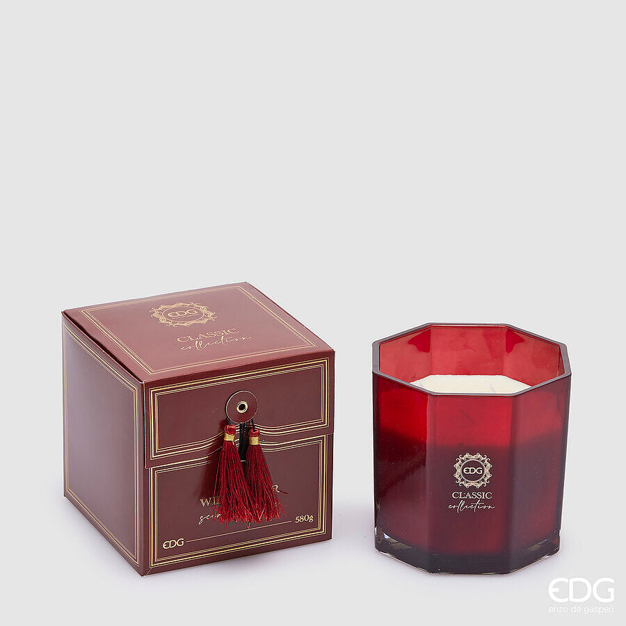 Bougie classique parfumée EDG Enzo De Gasperi, H 13 cm, P 13 cm, Gingembre sauvage