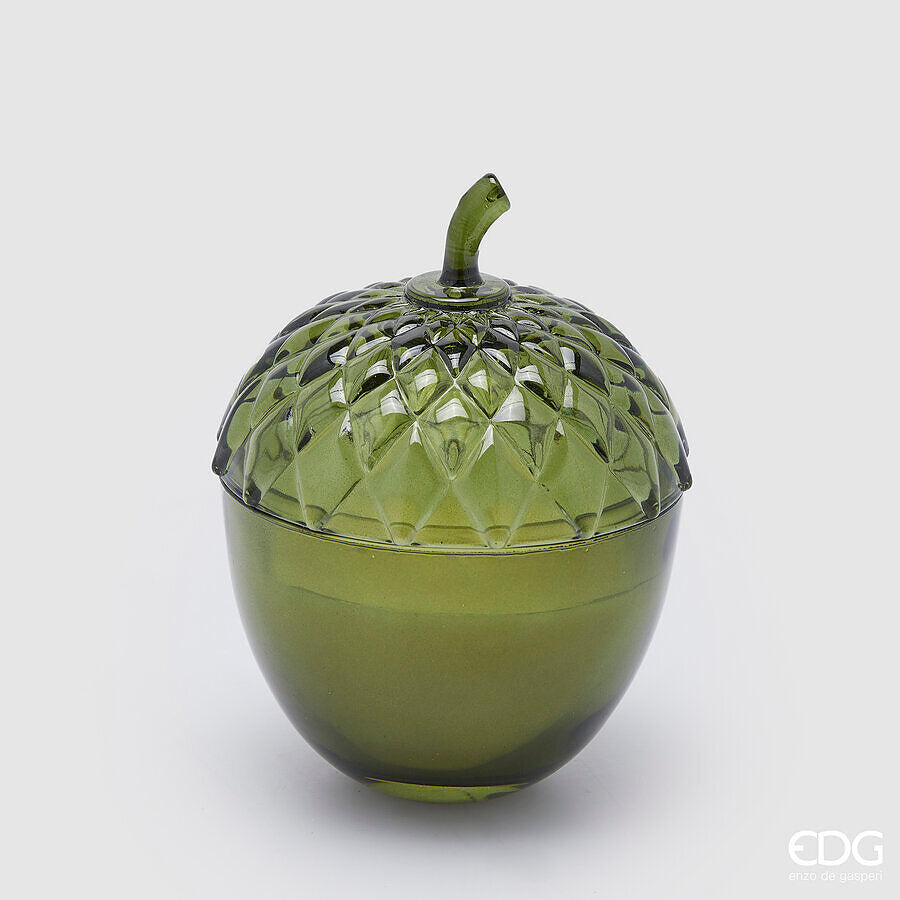 Bougie parfumée EDG Enzo De Gasperi Gland H 15 cm P 11 cm Bois vert