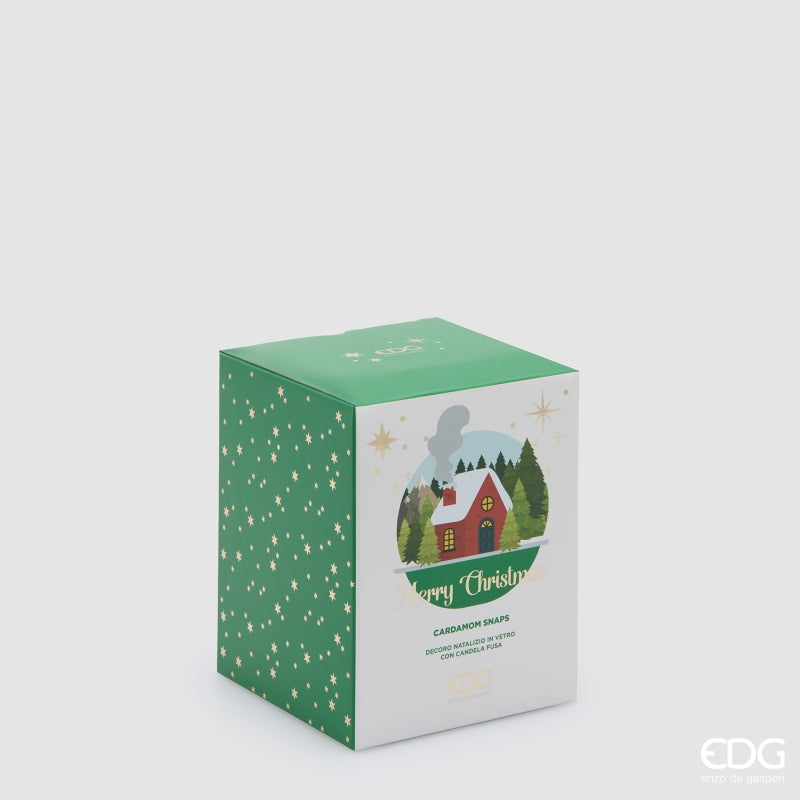 EDG Enzo De Gasperi Bougie Dôme Parfumée Cardamom Snaps H12,5 Ø10 cm – Décoration de Noël
