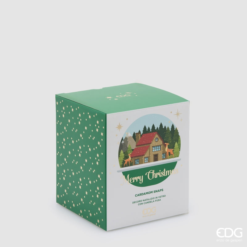 EDG Enzo De Gasperi Candela Natale Cupola Profumata Cardamom Snaps H12 cm – Candela Natalizia