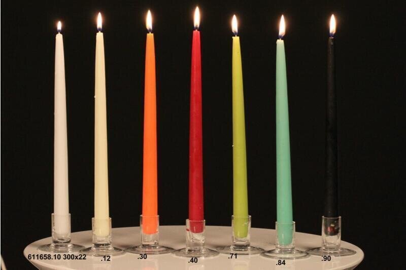 EDG Enzo De Gasperi Ensemble 12 Bougies Tige H30 Ø2,2 cm Noires – Bougies Décoratives
