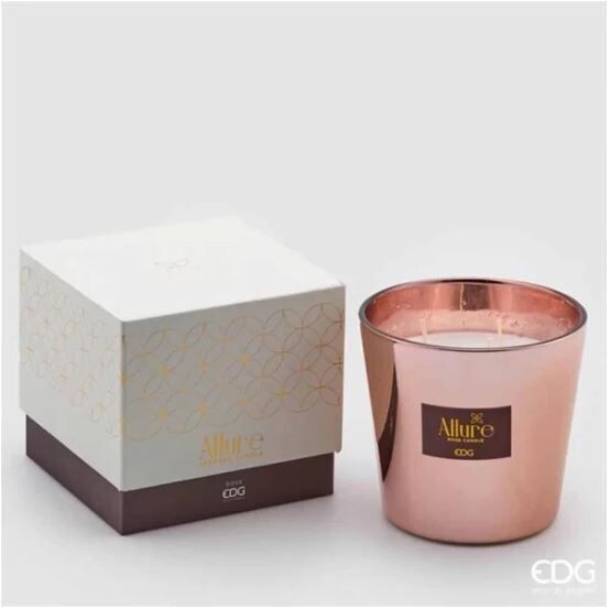 Bougie parfumée EDG Enzo De Gasperi Allure H 12 cm P 13,5 cm Roses