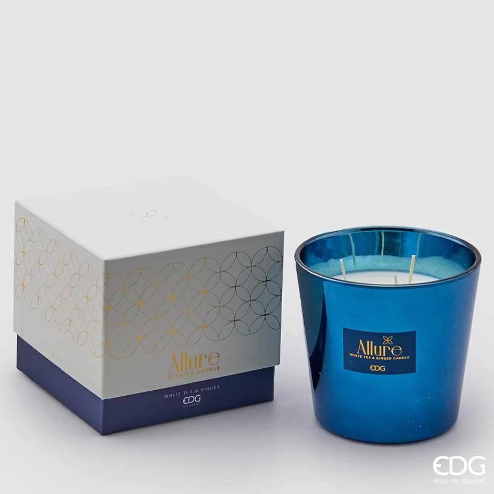 Bougie parfumée EDG Enzo De Gasperi Allure H 12 cm P 13,5 cm Thé blanc Gingembre