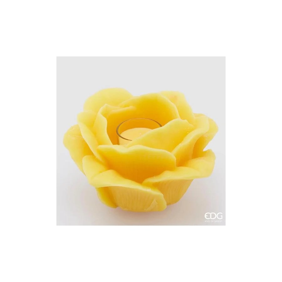 Bougie géante rose EDG Enzo De Gasperi H17,5 D25,5 Jaune