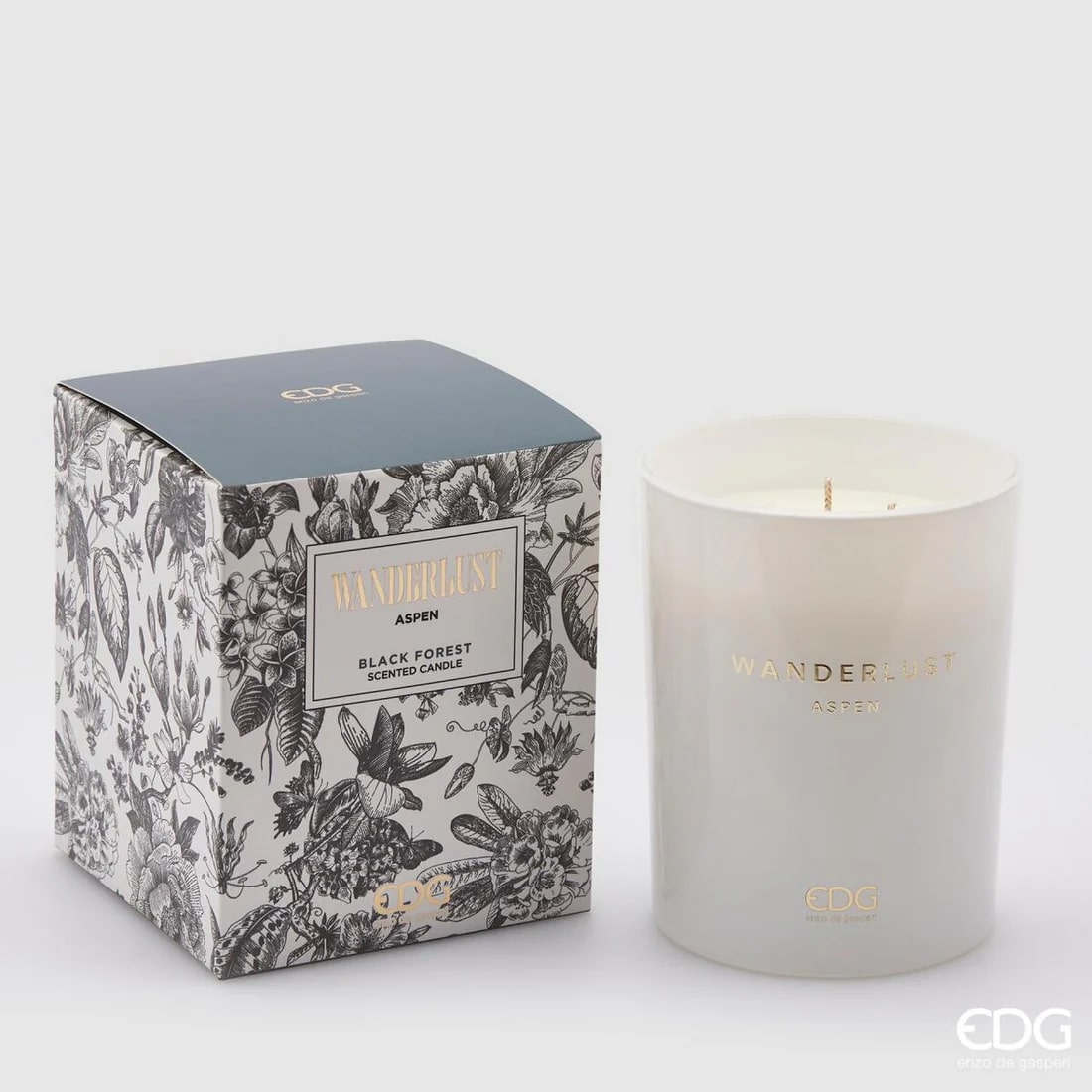 Bougie Wanderlust EDG Enzo De Gasperi H12,5 D10 Forêt-Noire