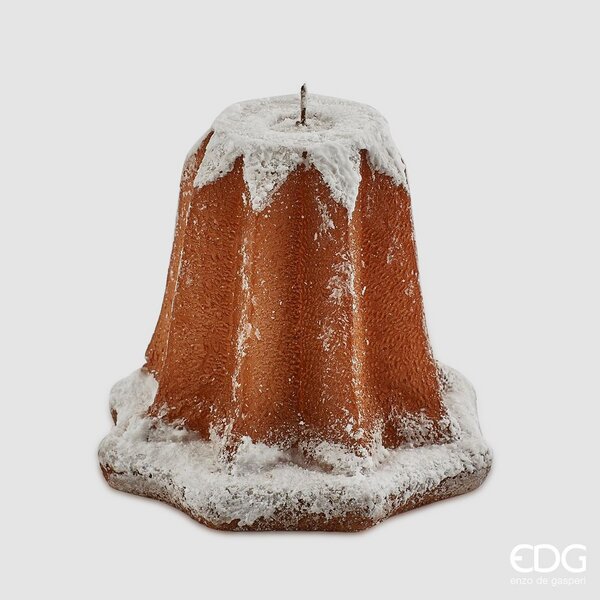 EDG Enzo De Gasperi Bougie De Noël Pandoro H 17 Cm D 15 Cm Camel