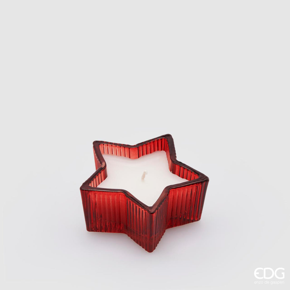 Bougie étoile EDG Enzo De Gasperi H 4 cm P 8,5 cm Coffret cadeau Princes de la nuit