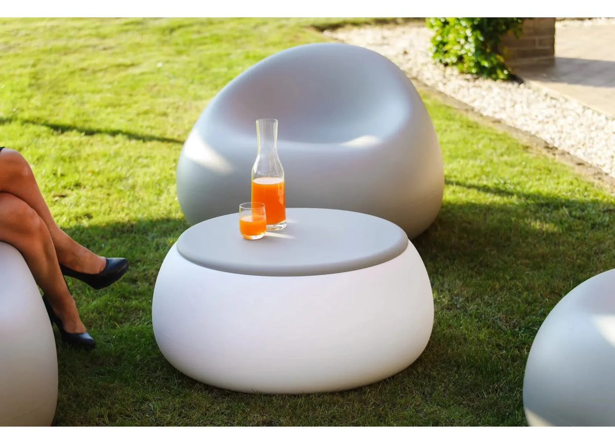 plust plust t ball tavolino contenitore con piano golden rust