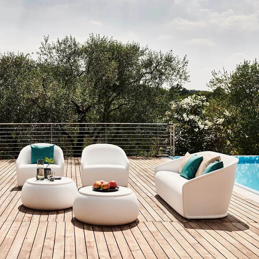 plust plust t ball tavolino contenitore con piano acquamarina