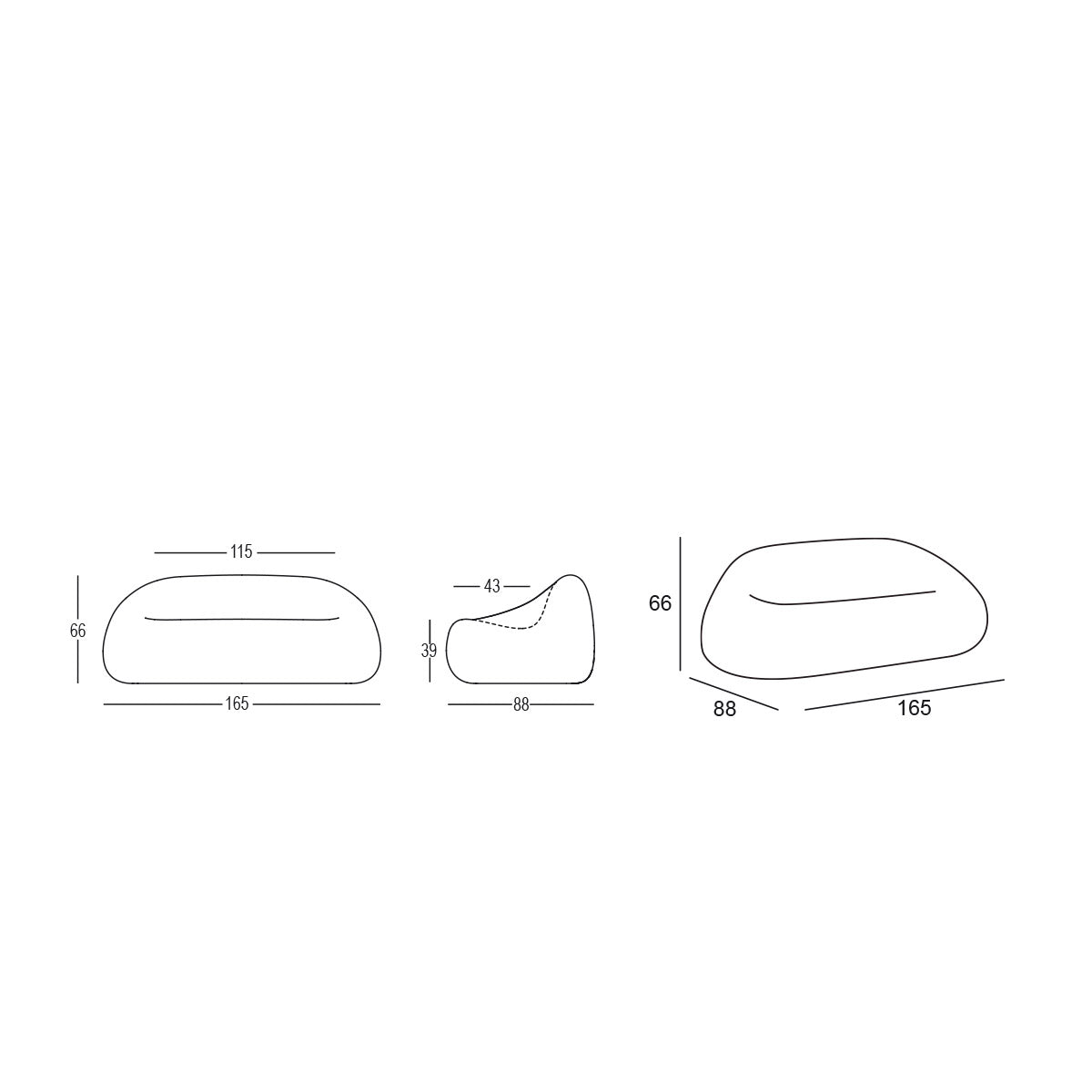 plust plust sofa gumball golden rust