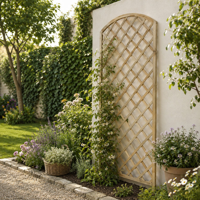 L'Arcolaio Treillis Bois Garden Arco 90x180cm Traité pour l'Extérieur