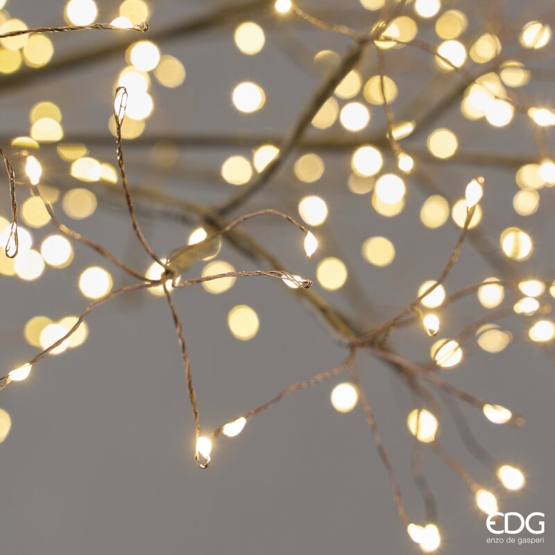 EDG Enzo De Gasperi Decoro Tarassaco Rich Nero MicroLED H280 Ø100 cm IP44 – Decorazione Natalizia Luminosa