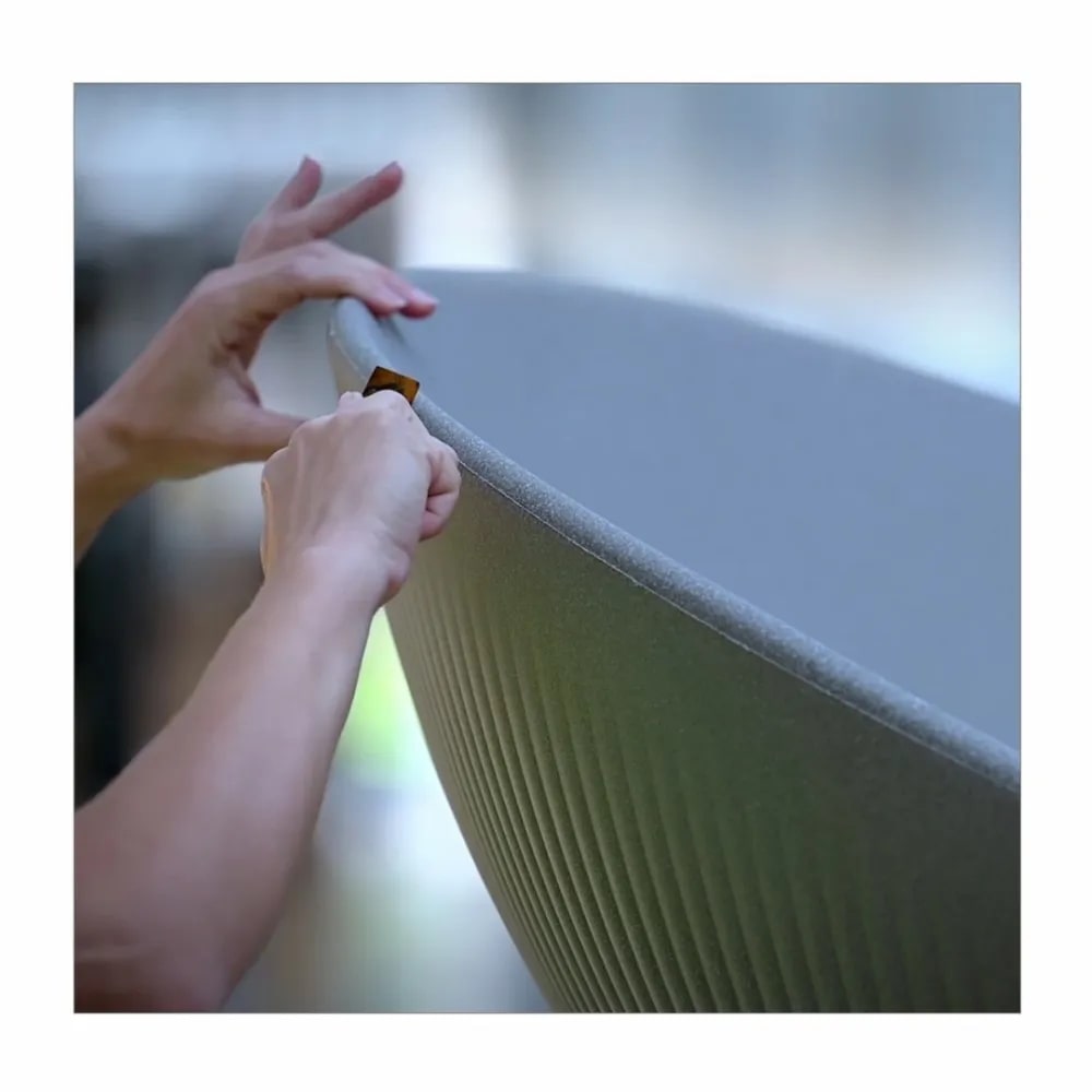 plust plust poltrona fade relax argilla