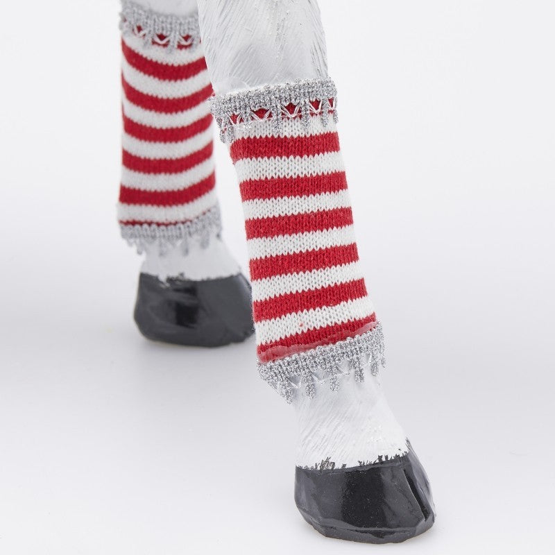 Base de sapin de Noël EDG Enzo De Gasperi Cerf pour pin H 102 cm L 81 cm P 38 cm Blanc