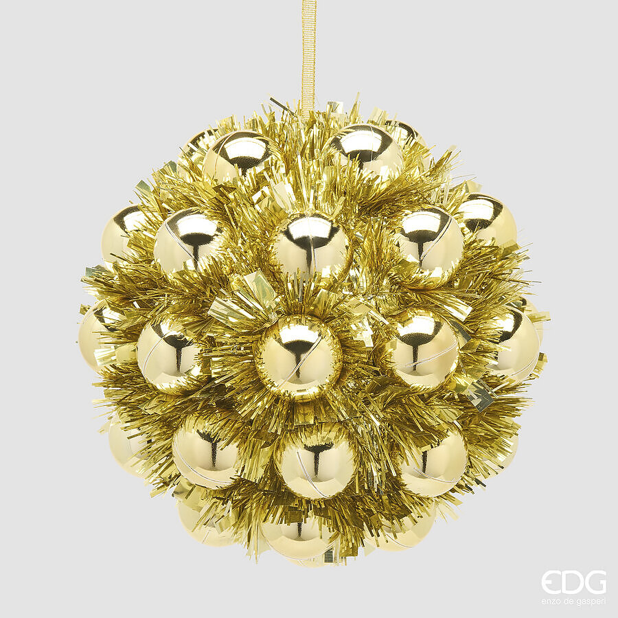 EDG Enzo De Gasperi Boule de Noël Gold Ø20 cm – Décoration de Noël