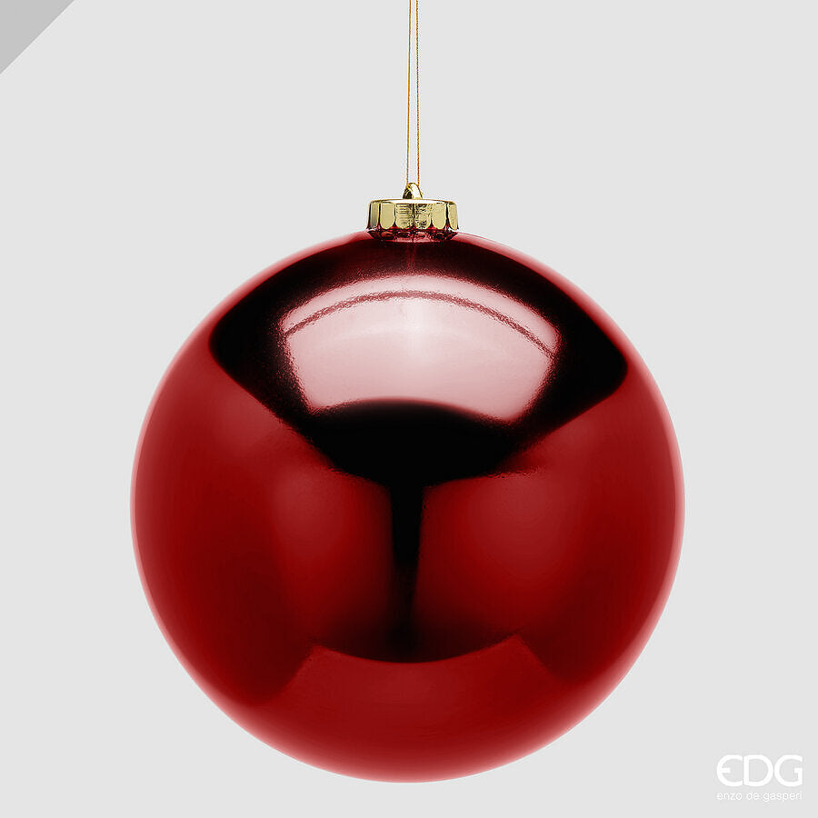 Boule de Noël EDG Enzo De Gasperi Brillante Burgundy Ø15 cm – Décoration Sapin