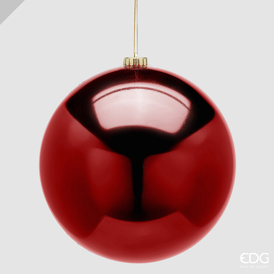 Boule de Noël EDG Enzo De Gasperi Brillante Burgundy Ø20 cm – Décoration de Noël