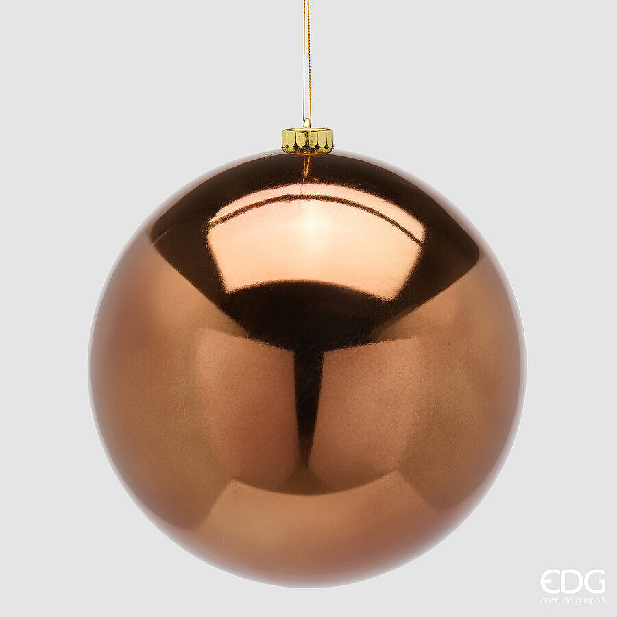 Boule de Noël EDG Enzo De Gasperi Brillante Brown Ø20 cm – Décoration de Noël