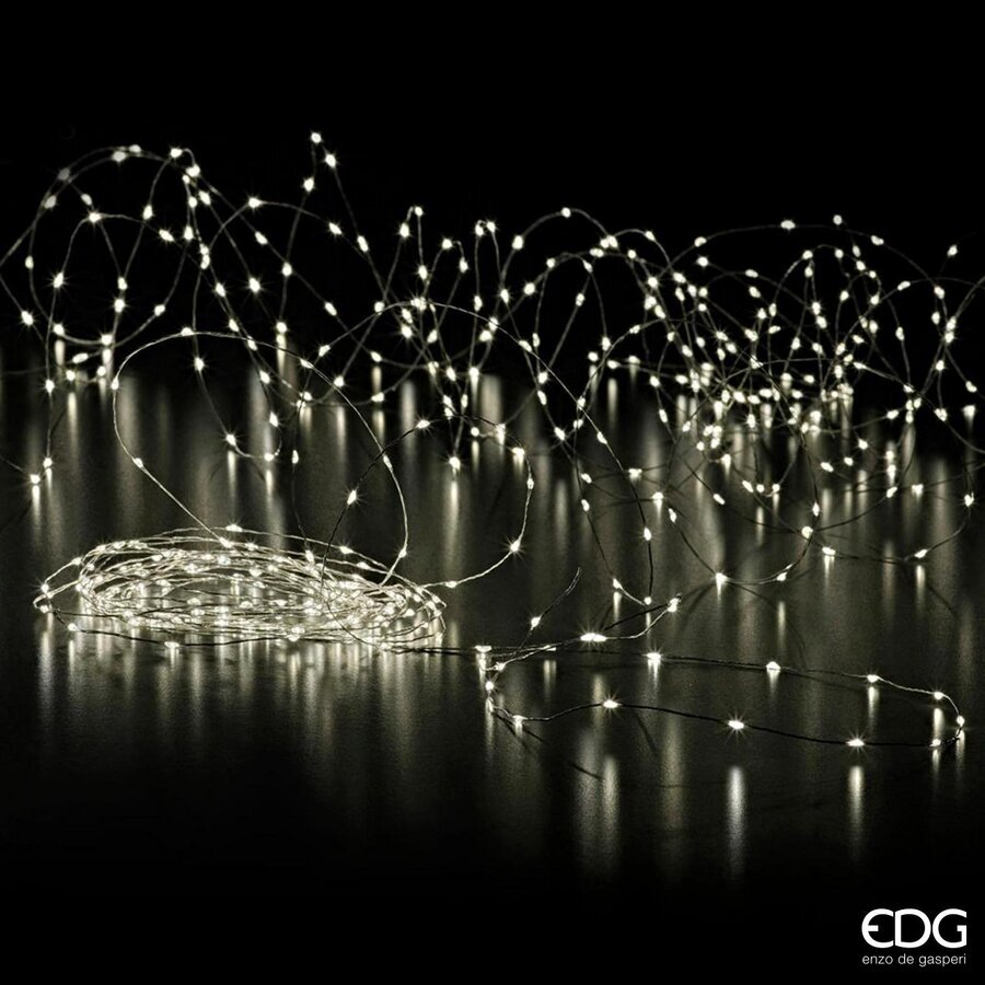 Guirlande lumineuse de Noël EDG Enzo De Gasperi MicroLed X 500 25 + 3 m 12 V Ivoire