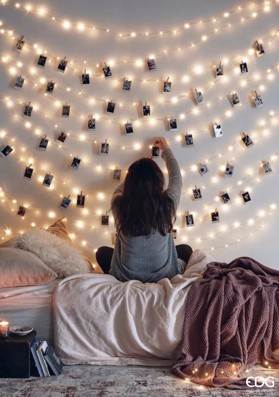 Guirlande lumineuse de Noël EDG Enzo De Gasperi MicroLed X 500 25 + 3 m 12 V Ivoire