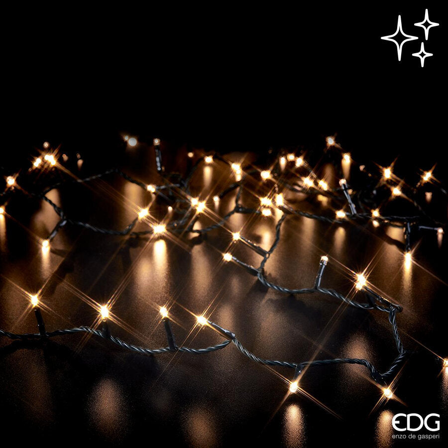 Guirlande lumineuse de Noël EDG Enzo De Gasperi MiniLed X 500 25 + 3 Mt Ivoire
