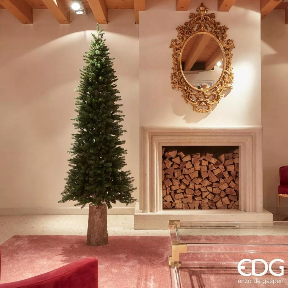 Sapin de Noël EDG Enzo De Gasperi, pin SLIM H 210 D 81 (1418 POINTES)
