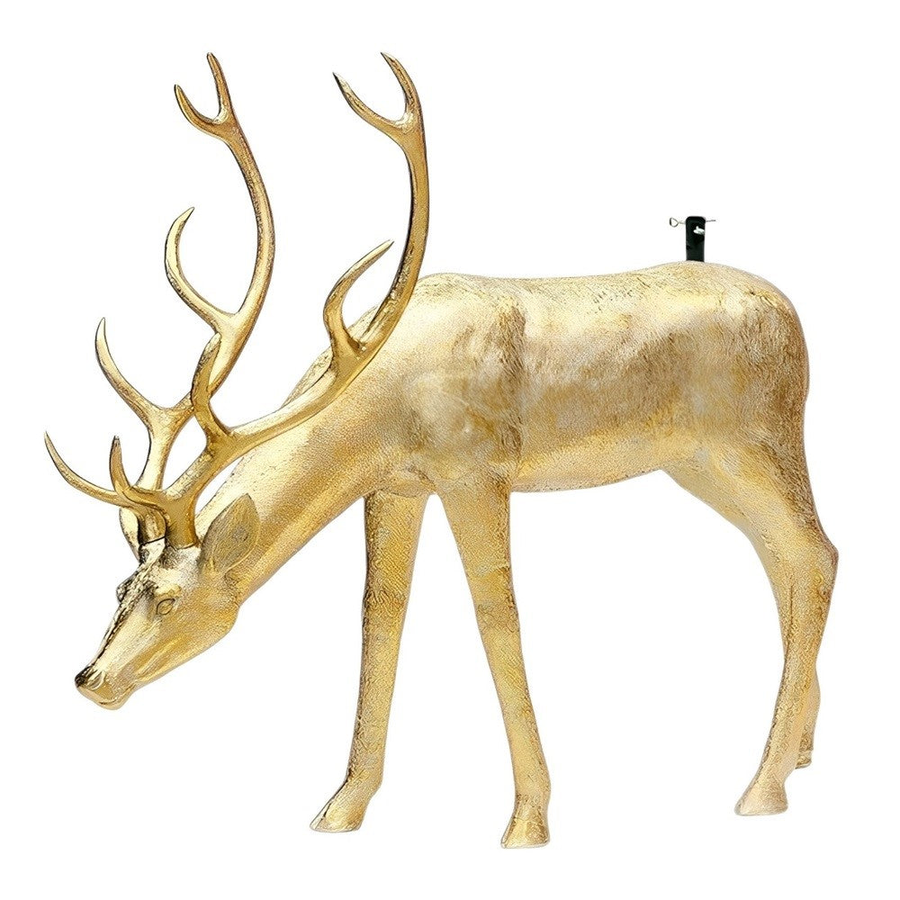 Base de sapin de Noël EDG Enzo De Gasperi Cerf pour pin H 140 cm 162 x 53 cm Or