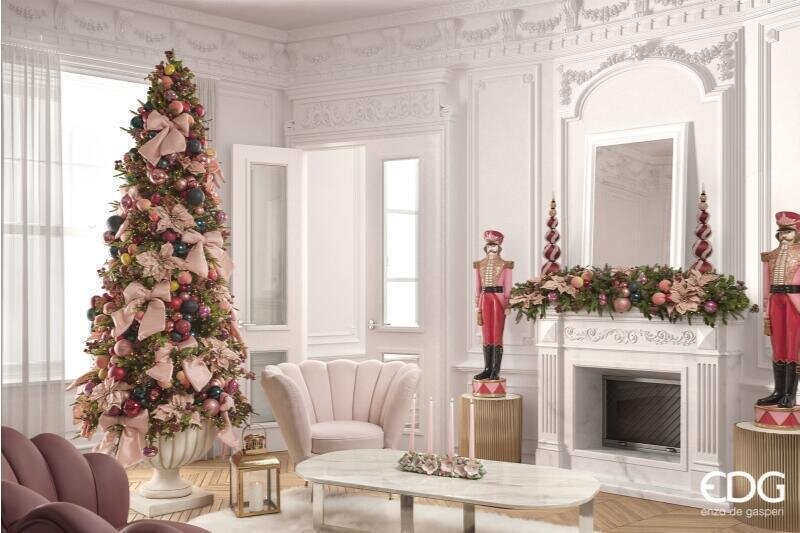 EDG Enzo De Gasperi Sapin de Noël Luxury New H 180 cm avec 2000 mini LED D 100 cm