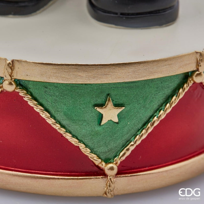 Soldat de Noël EDG Enzo De Gasperi Sferacqua avec LED H 50 cm P 13 cm Multicolore