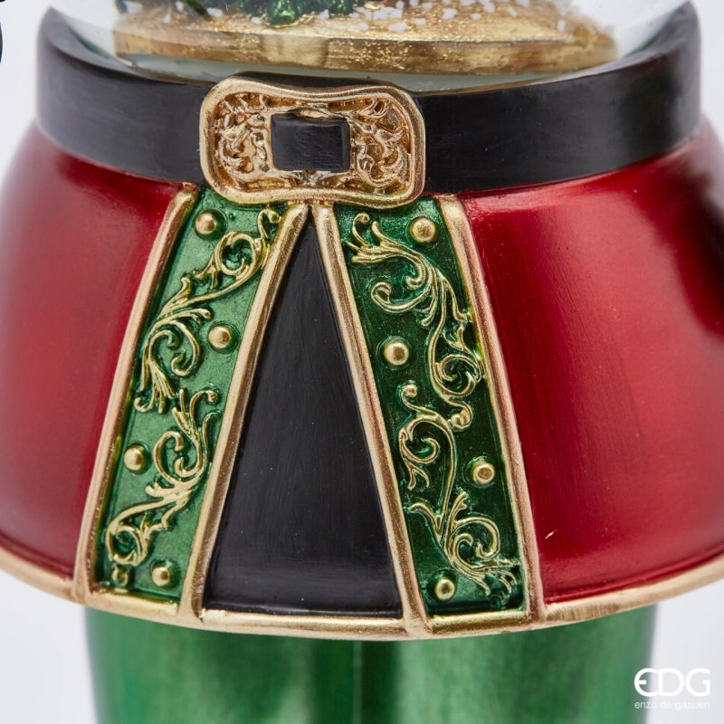 Soldat de Noël EDG Enzo De Gasperi Sferacqua avec LED H 50 cm P 13 cm Multicolore