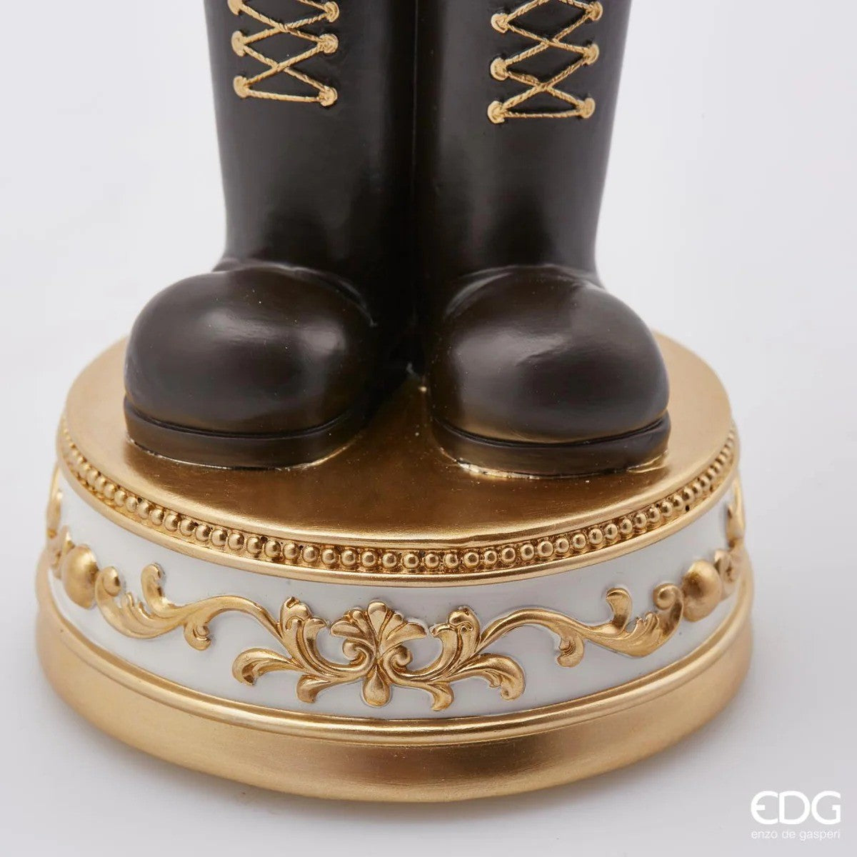 Lanterne Père Noël EDG Enzo De Gasperi Sferacqua avec LED H 50 cm P 13 cm Vert Rouge