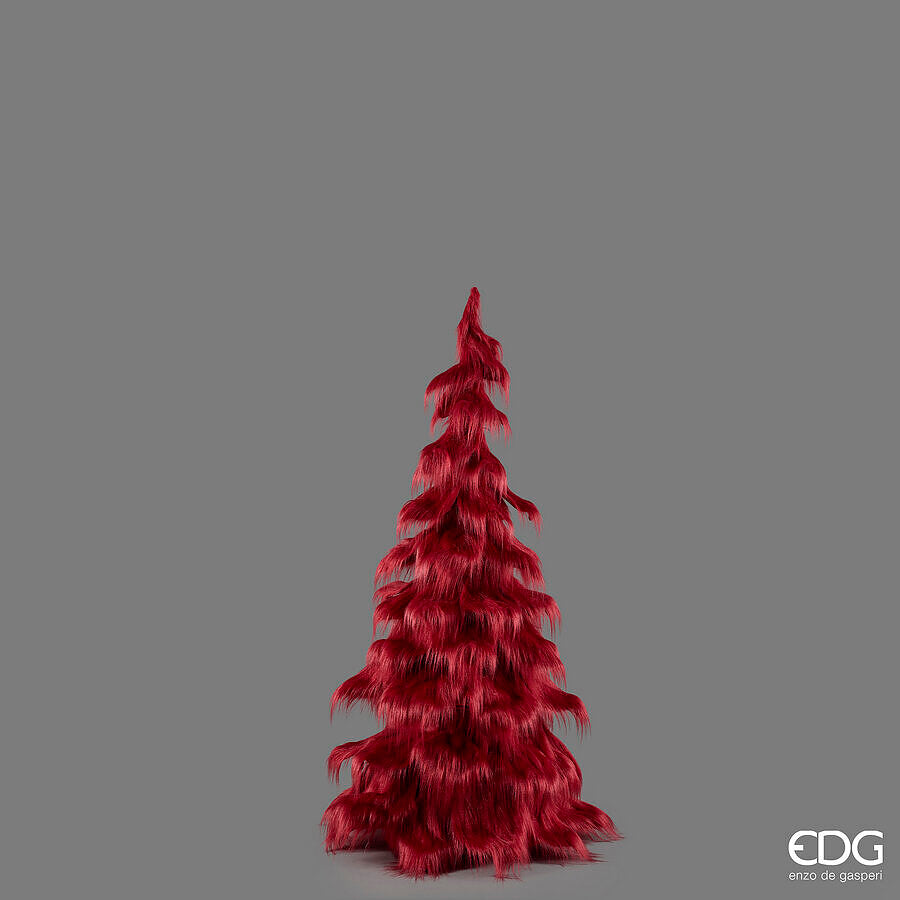 EDG Pino Furry Burgundy 150 cm - Sapin de Noël Décoratif