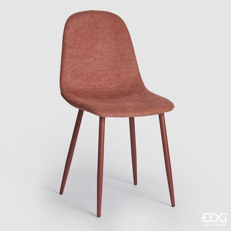 Chaise EDG Enzo De Gasperi Charton H 85 x L 40 x P 52 cm Couleur Rouille