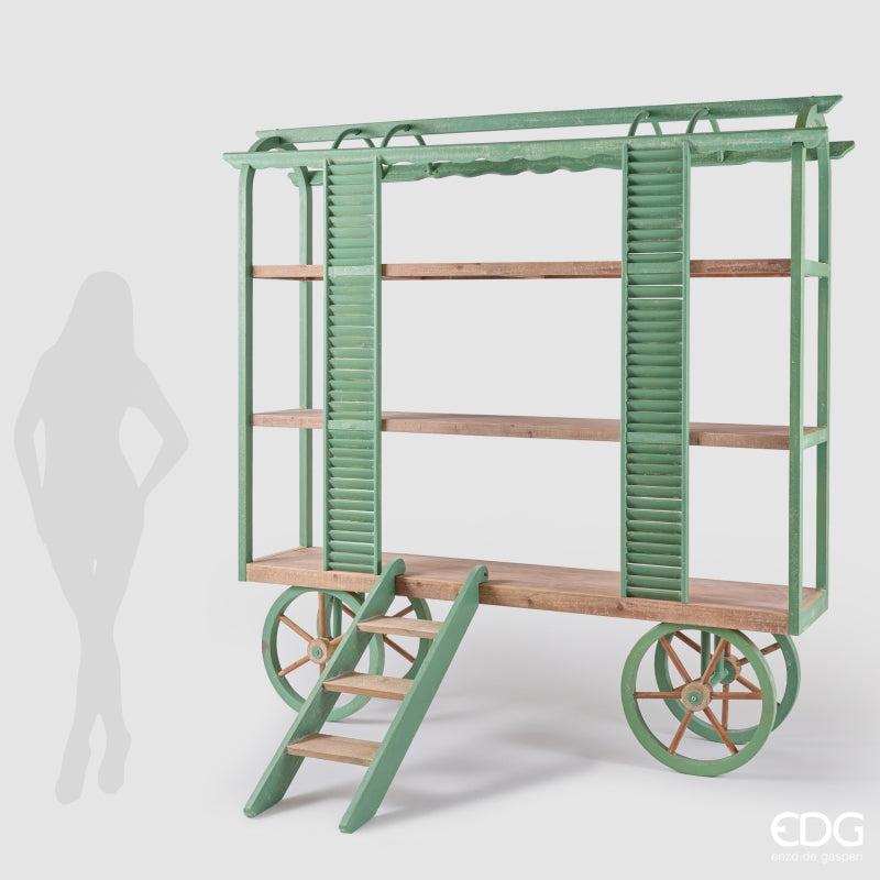 EDG Enzo De Gasperi Espositore Natale Rettangolare in Legno Sage 275x40xH195 cm – Larghezza Senza Scala 185 cm, Smontabile