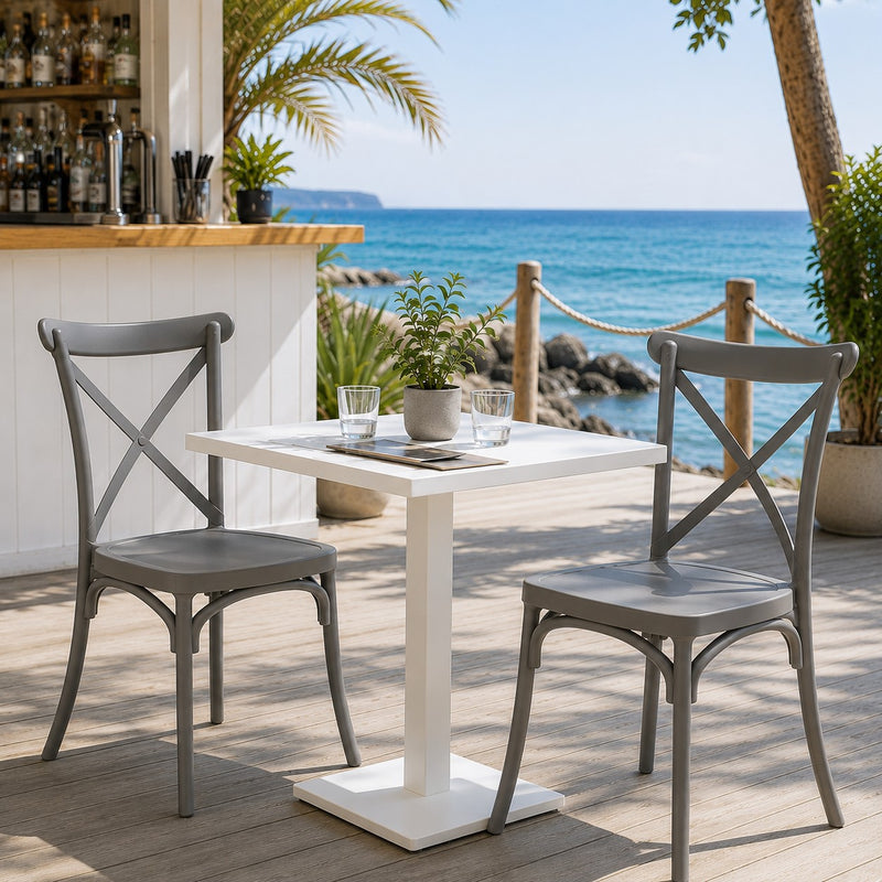 Chaise L'Arcolaio Cross Campagnola Tortora - Polypropylène Résistant