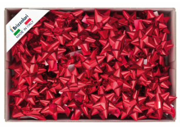 Brizzolari Rosaces Étoile Splendide Rouges 10mm Lot 100 Pcs